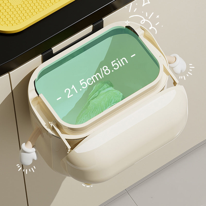 Adorable No-Drill Wall Trash Can