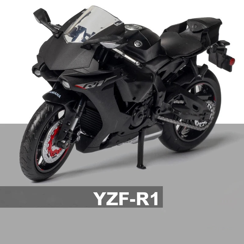 1/12 Alloy Yamaha YZF-R1 YZFR1 Motorcycle Model Toy Vehicle Collection Autobike Shork-Absorber Off Road Autocycle Toys Car