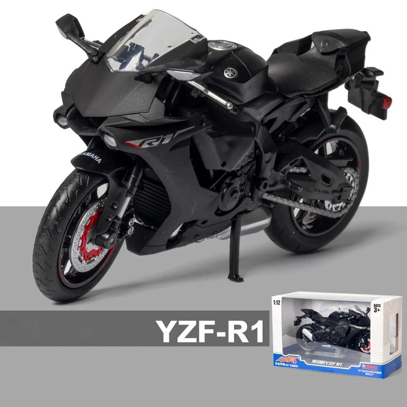 1/12 Alloy Yamaha YZF-R1 YZFR1 Motorcycle Model Toy Vehicle Collection Autobike Shork-Absorber Off Road Autocycle Toys Car