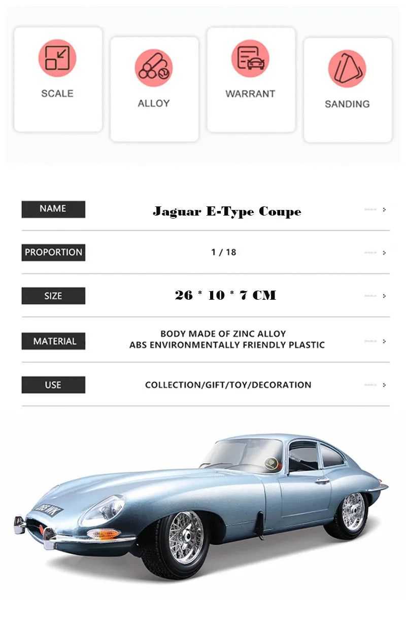 1:18 Jaguar E-type Coupe