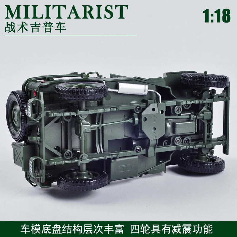 1:18 Jeep GB Tactical Military Model Old World War II