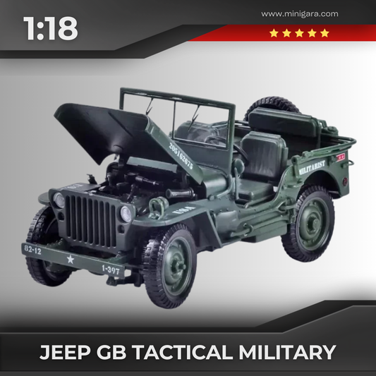 1:18 Jeep GB Tactical Military Model Old World War II