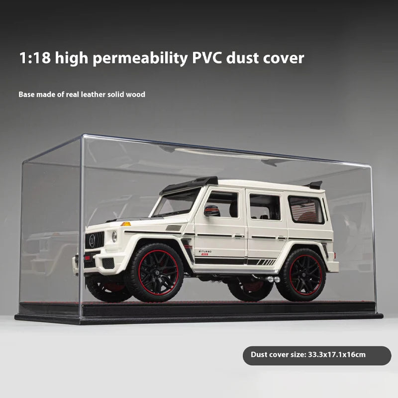 1:18 Car Model Display Case with Dust Cover