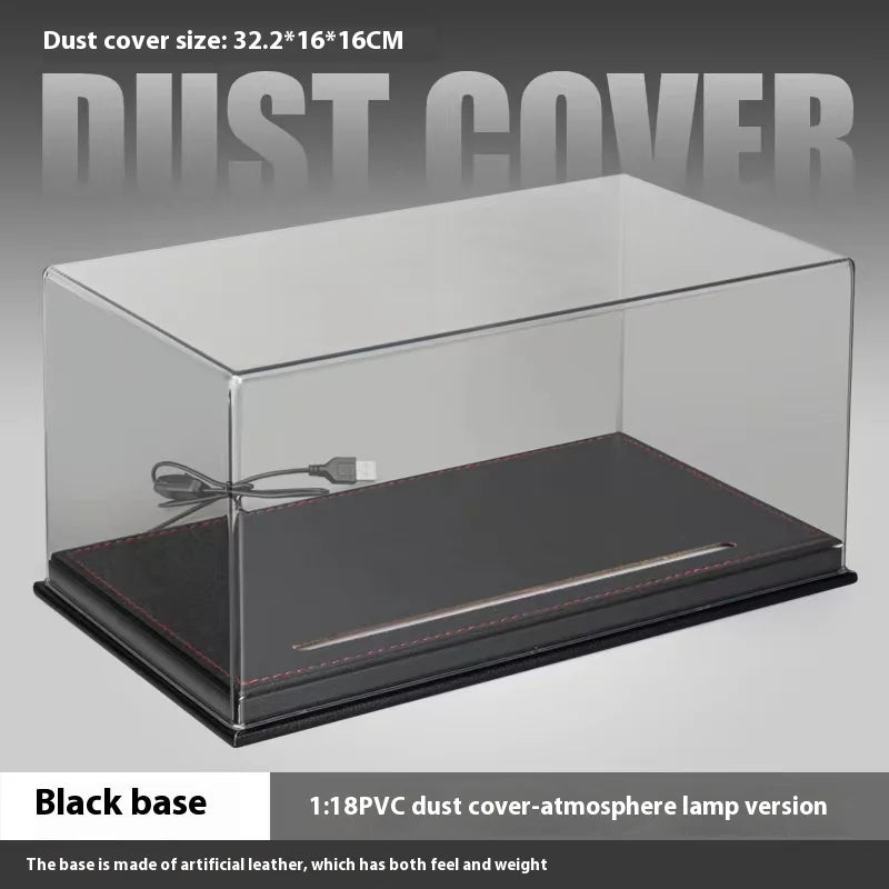 1:18 Car Model Display Case with Dust Cover
