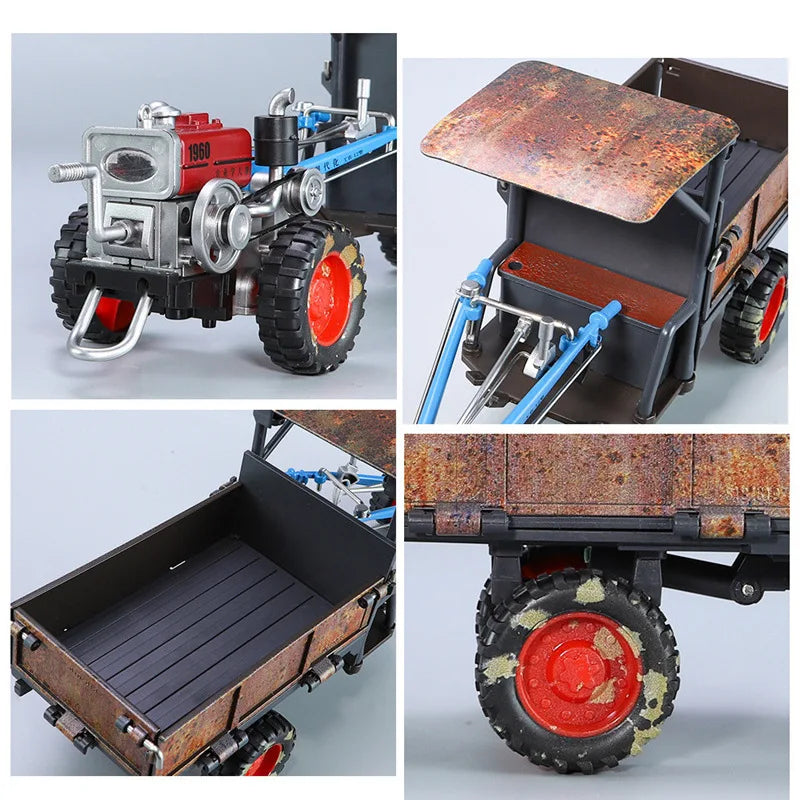 1:24 Rust Nostalgia Hand Tractor Model