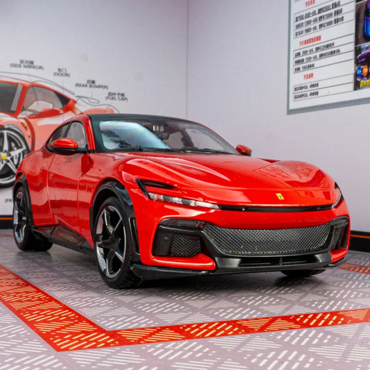 1:32 Purosangues FUV SUV Alloy Sports Car Model Diecast Metal Racing Car Vehicles Model Simulation Sound and Light Kids Toy Gift