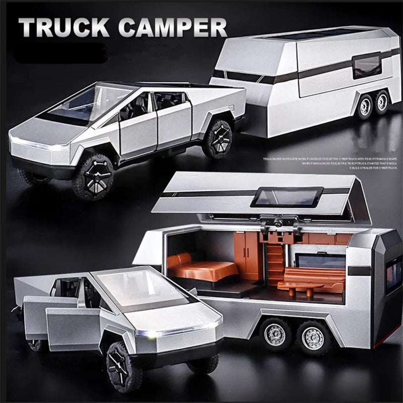 1:24 Tesla Cyber Truck Pickup Trailer