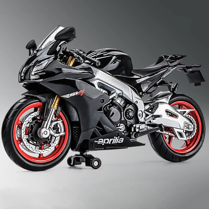 1/12 Aprilia RSV4 RR1000 Alloy Die Cast Motorcycle Model Toy Car Collection Autobike Shork-Absorber Off Road Autocycle Toy Gift