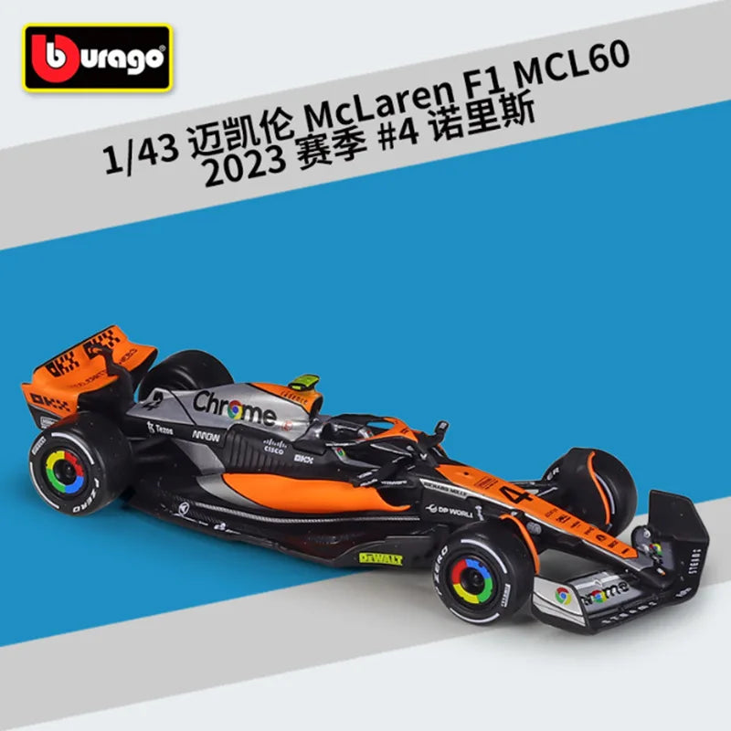 1:43 F1 Team Red Bull Racing RB19 RB20 Mclaren MCL38 MCL60 W15 Formula