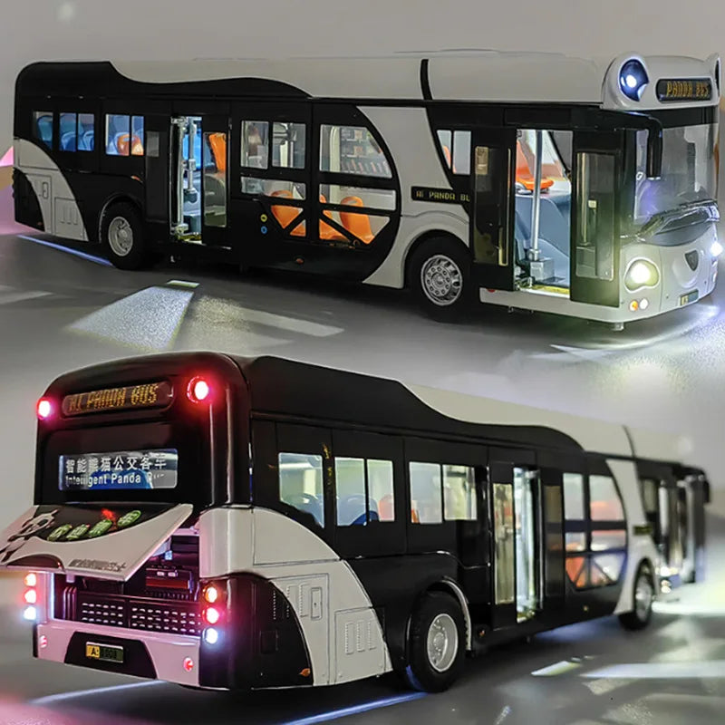 1:18 Electric Tourist City Traffic Panda Bus