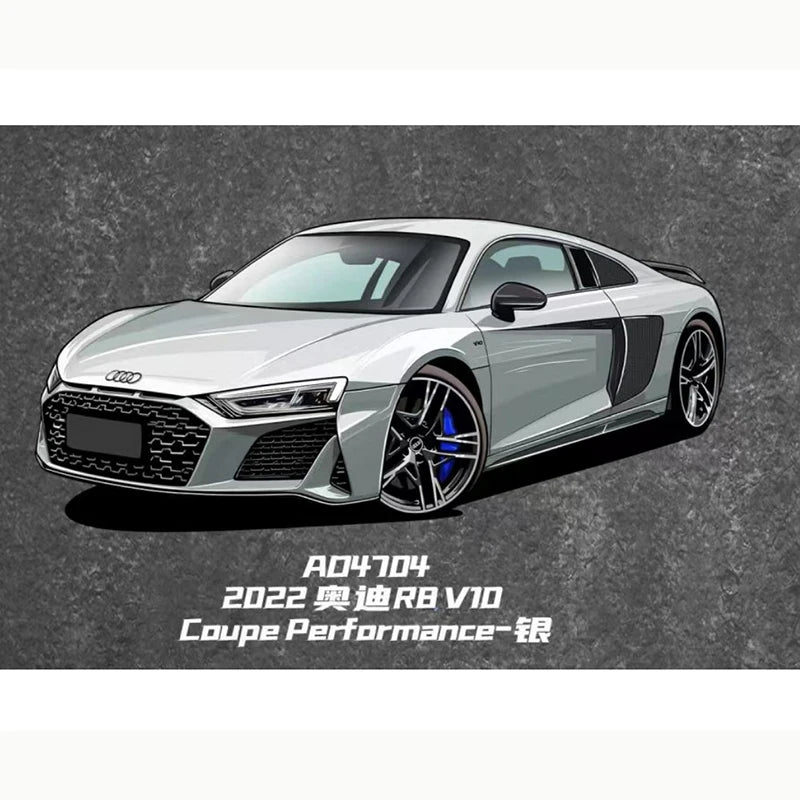 1:64 Audi A8L+ Electroplated A8L