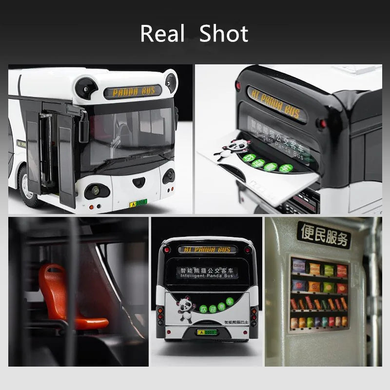 1:18 Electric Tourist City Traffic Panda Bus