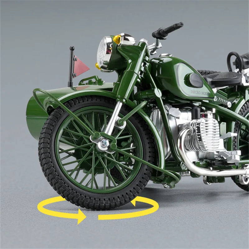 1:10 Retro Tricycle Side-car Motorcycle