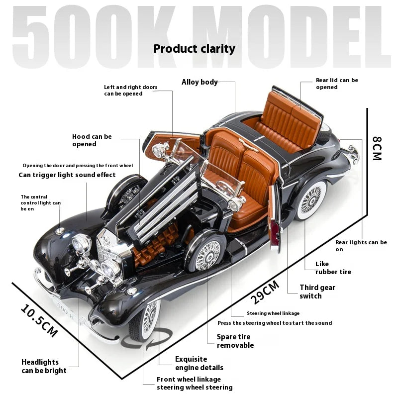 1:18 1936 Mercedes Benz 500K