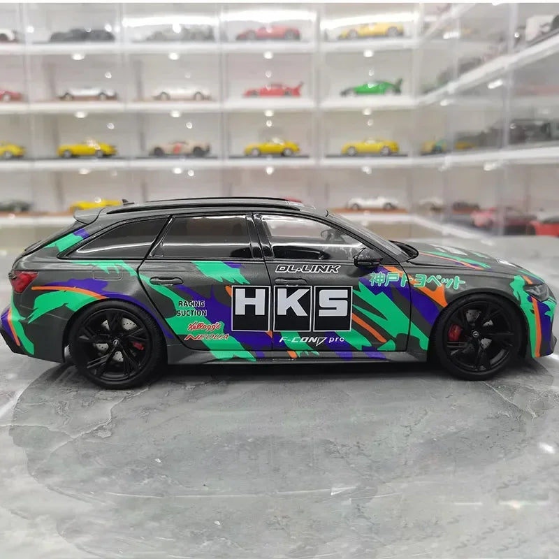 1:18 2021 Audi Rs6 Avant C8 Hks Paint Limited Edition