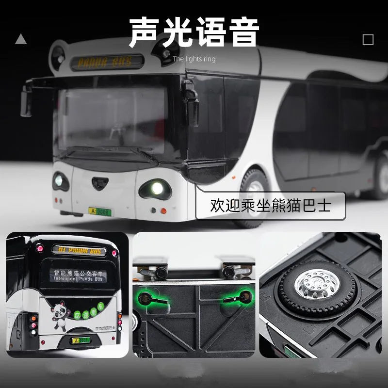 1:18 Electric Tourist City Traffic Panda Bus