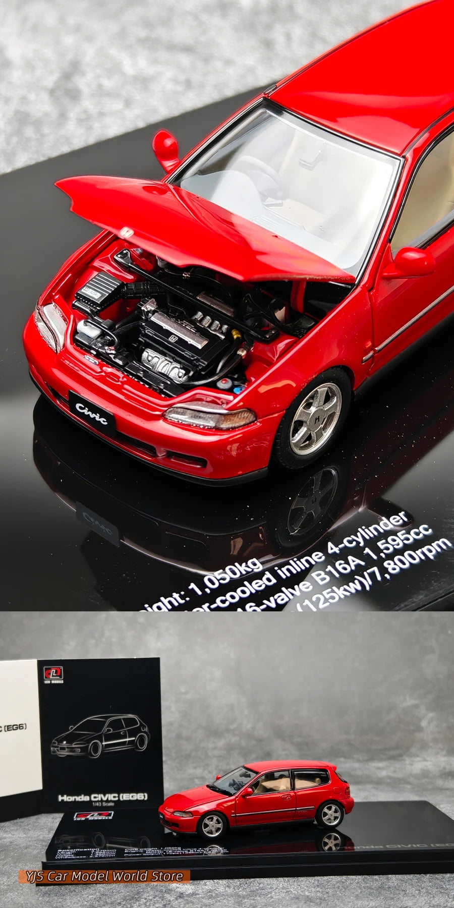 1:43 Honda EG6 SiR (SiRII)