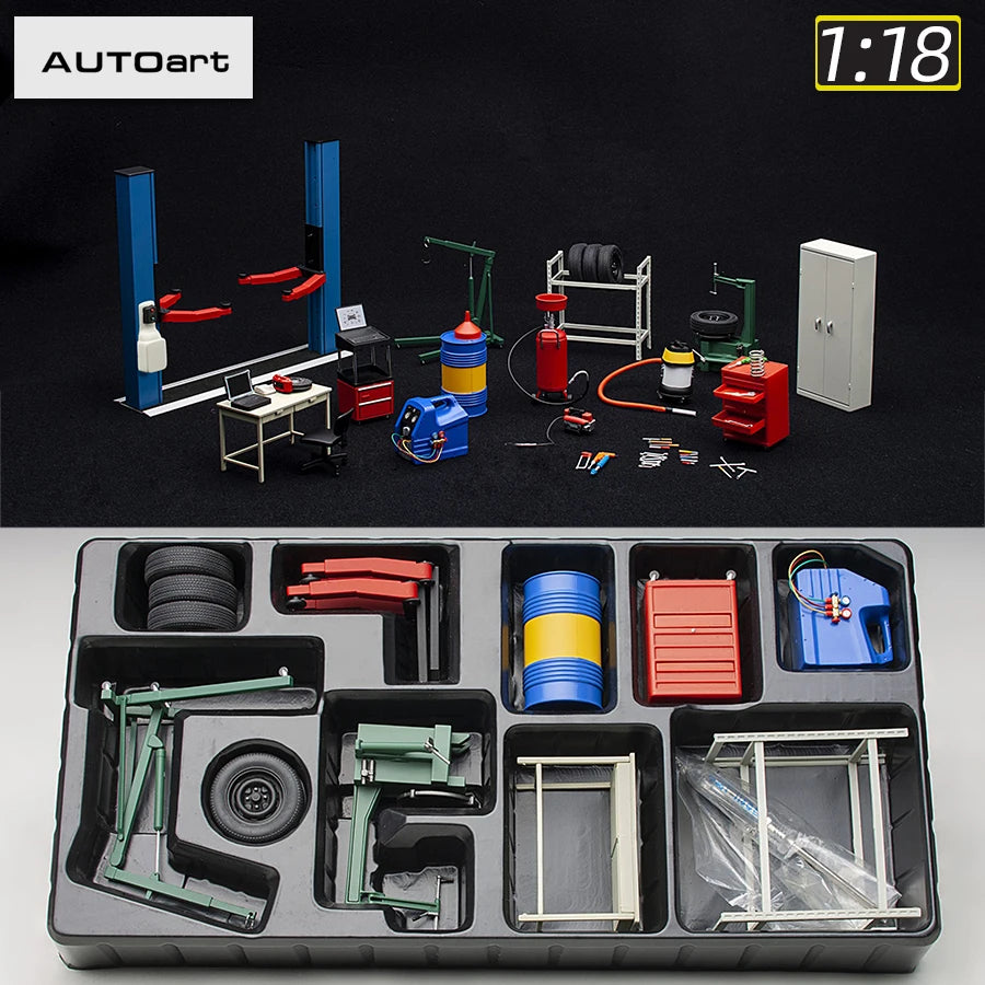 1:18 Garage kit set static display