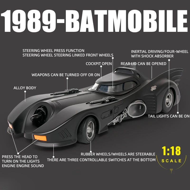1:18 1989 Batmobile Classic Emotional Chariot