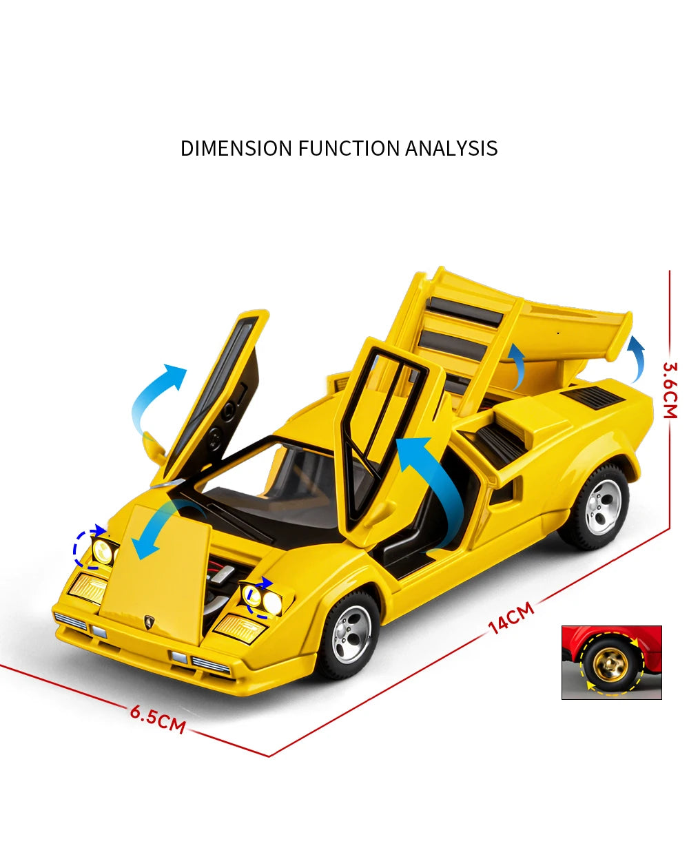 1:32 Lamborghini Countach LP5000s