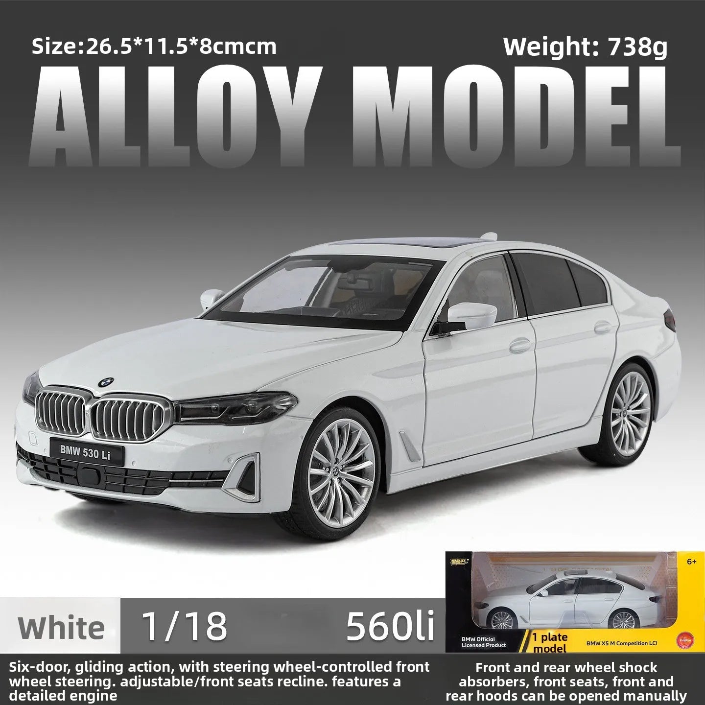 1:18 BMW 530Li (G30 LCI facelift)