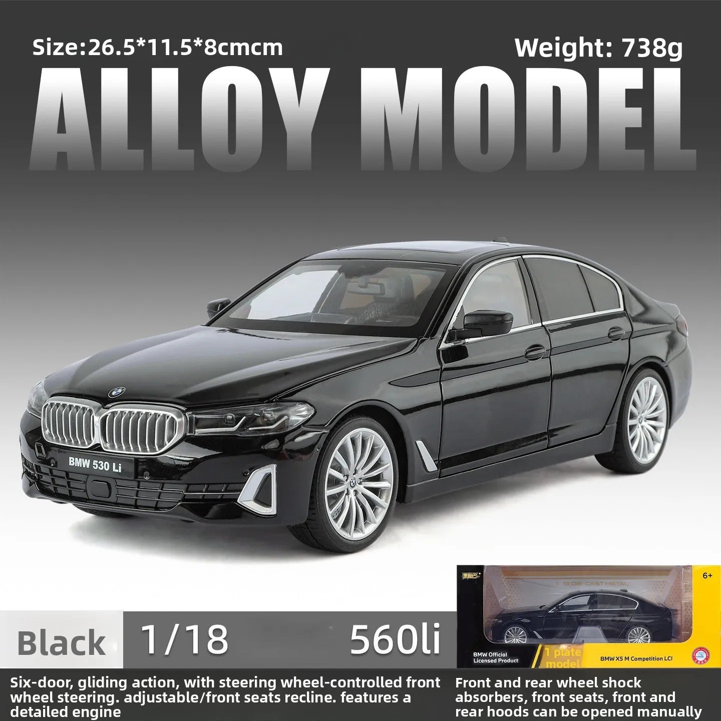 1:18 BMW 530Li (G30 LCI facelift)