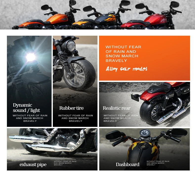 1:14 Motorcycle Harley