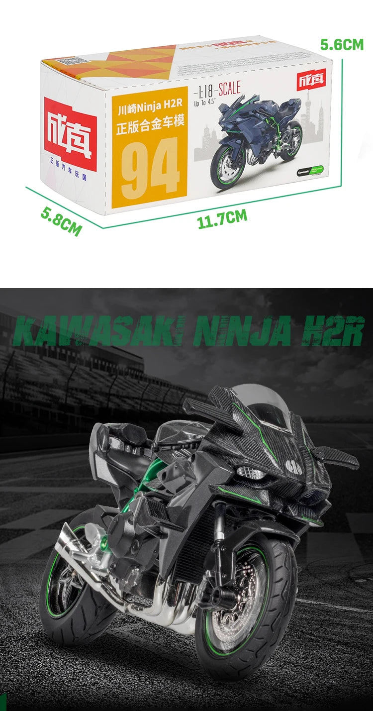 1:18 Kawasaki Ninja H2R GSX-R1000 YAMAHA YZF-R1