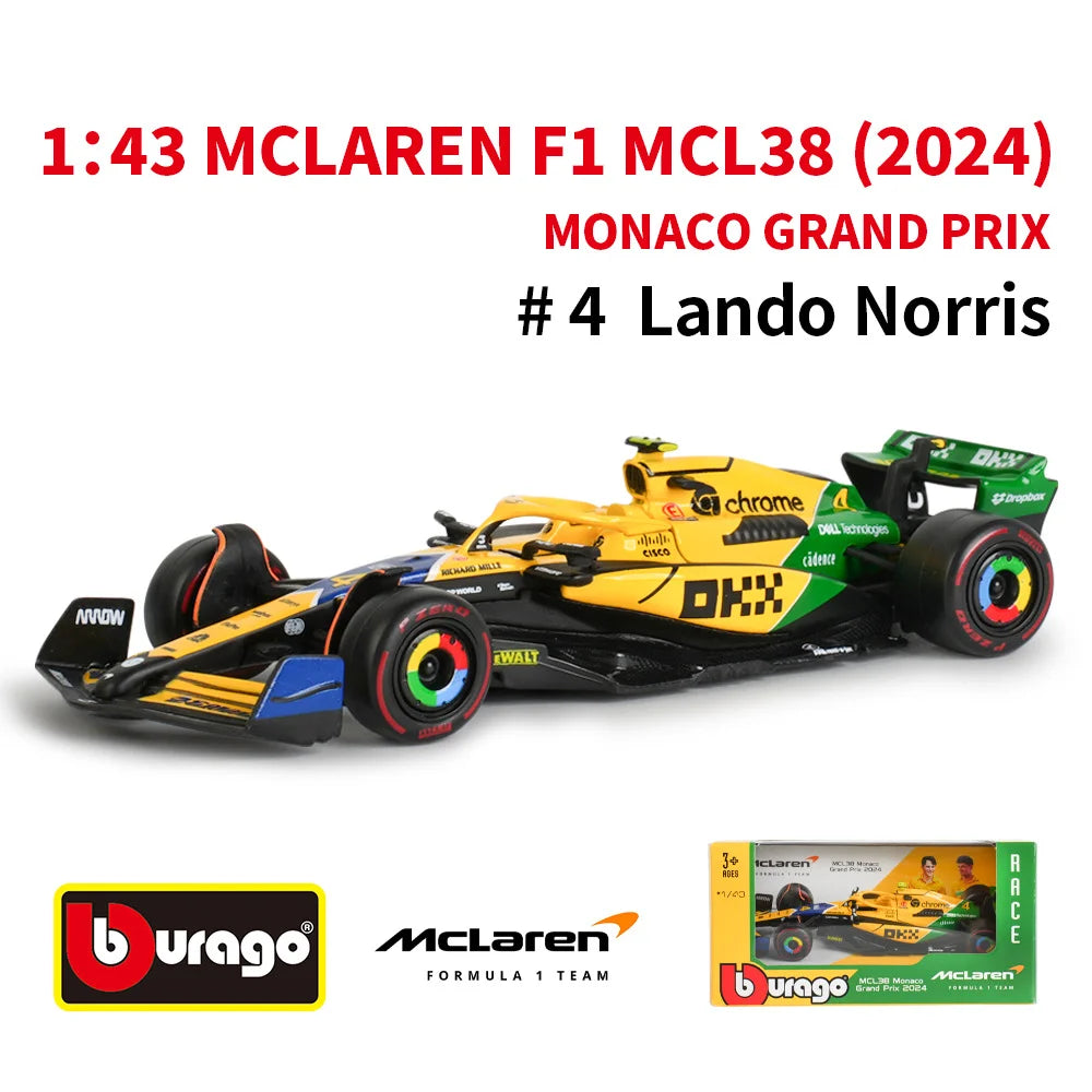 1:43 F1 Team Red Bull Racing RB19 RB20 Mclaren MCL38 MCL60 W15 Formula