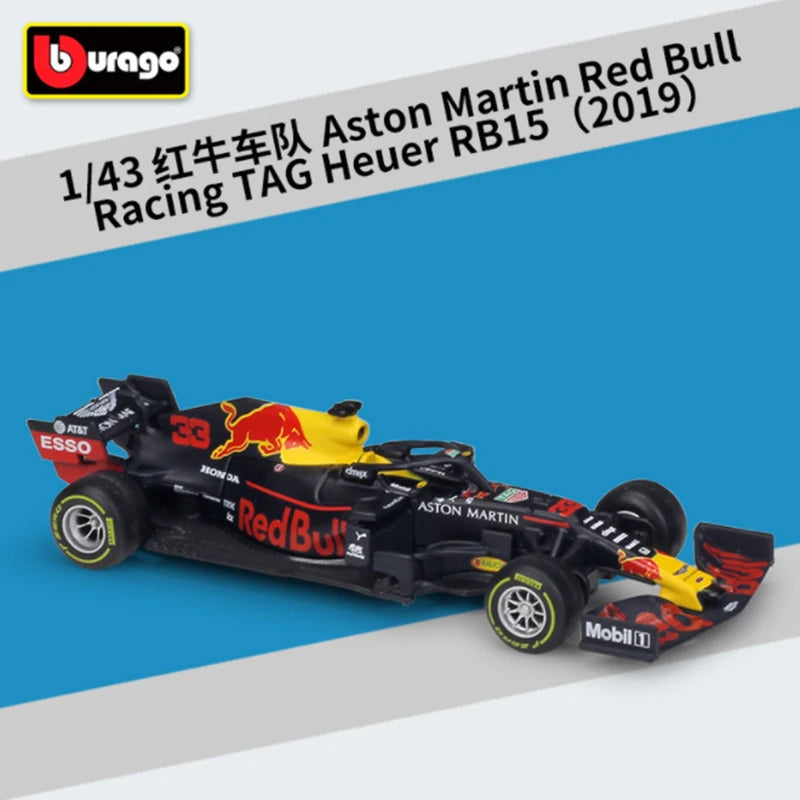 1:43 F1 Team Red Bull Racing RB19 RB20 Mclaren MCL38 MCL60 W15 Formula