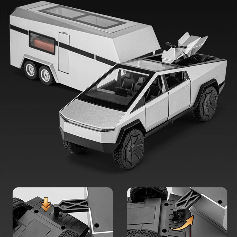 1:24 Tesla Cyber Truck Pickup Trailer