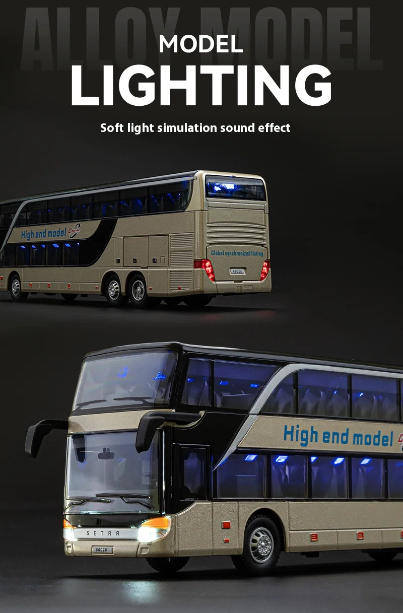 1:30 Business Long-distance Double-decker Bus