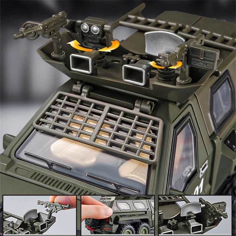 1:24 Military Armored Key Remote Control Version