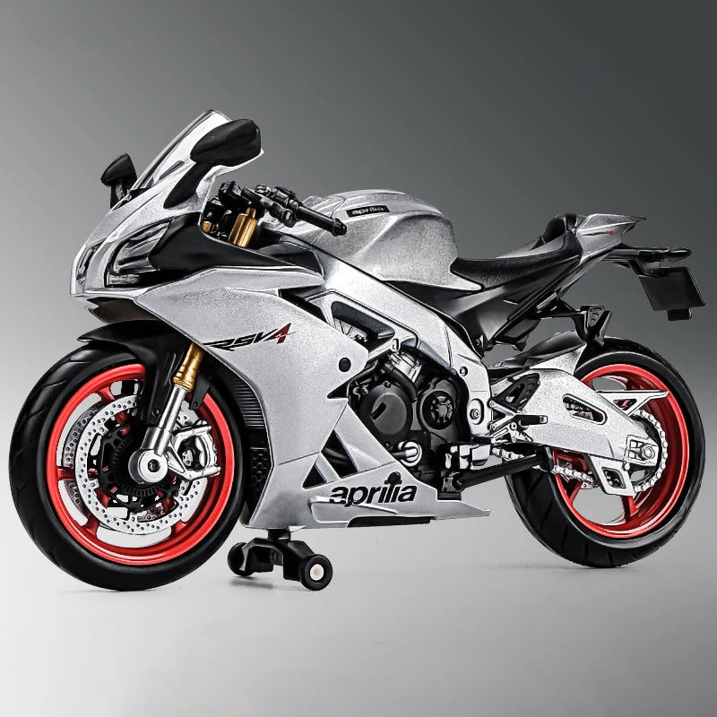 1/12 Aprilia RSV4 RR1000 Alloy Die Cast Motorcycle Model Toy Car Collection Autobike Shork-Absorber Off Road Autocycle Toy Gift