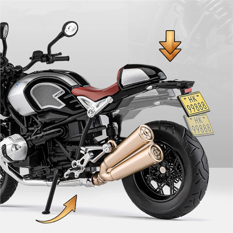 1:12 R NINE T Alloy Retro Sports Motorcycle