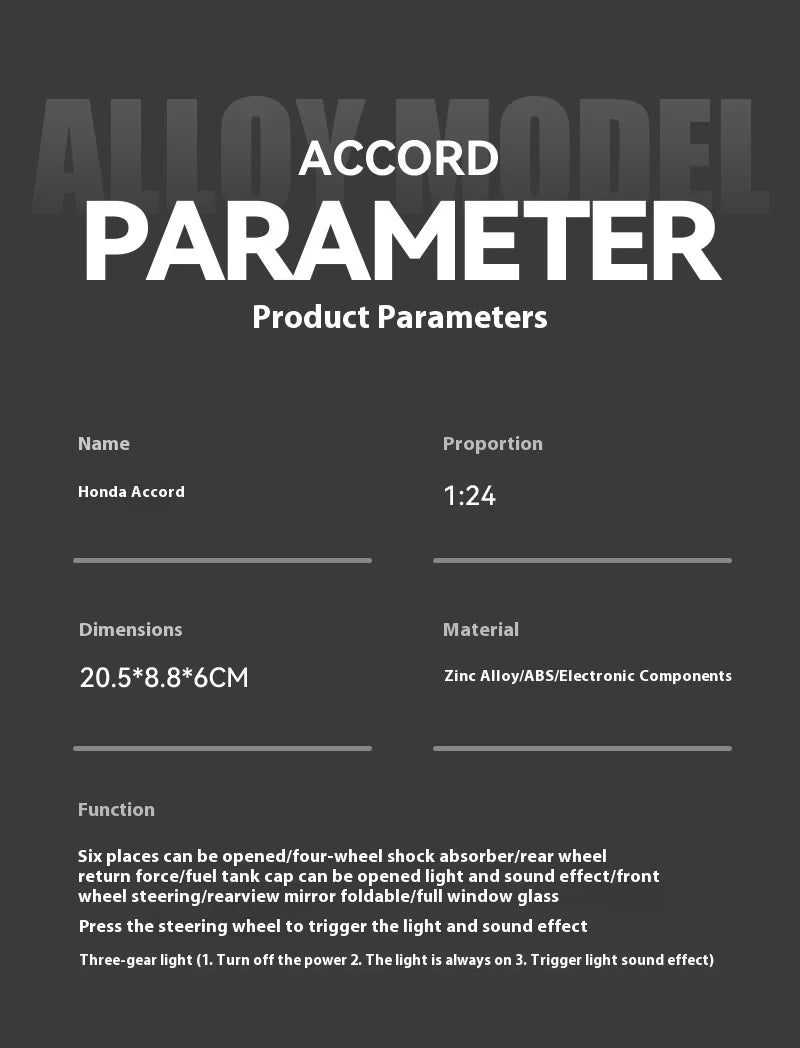 1:24 Honda Accord Limousine