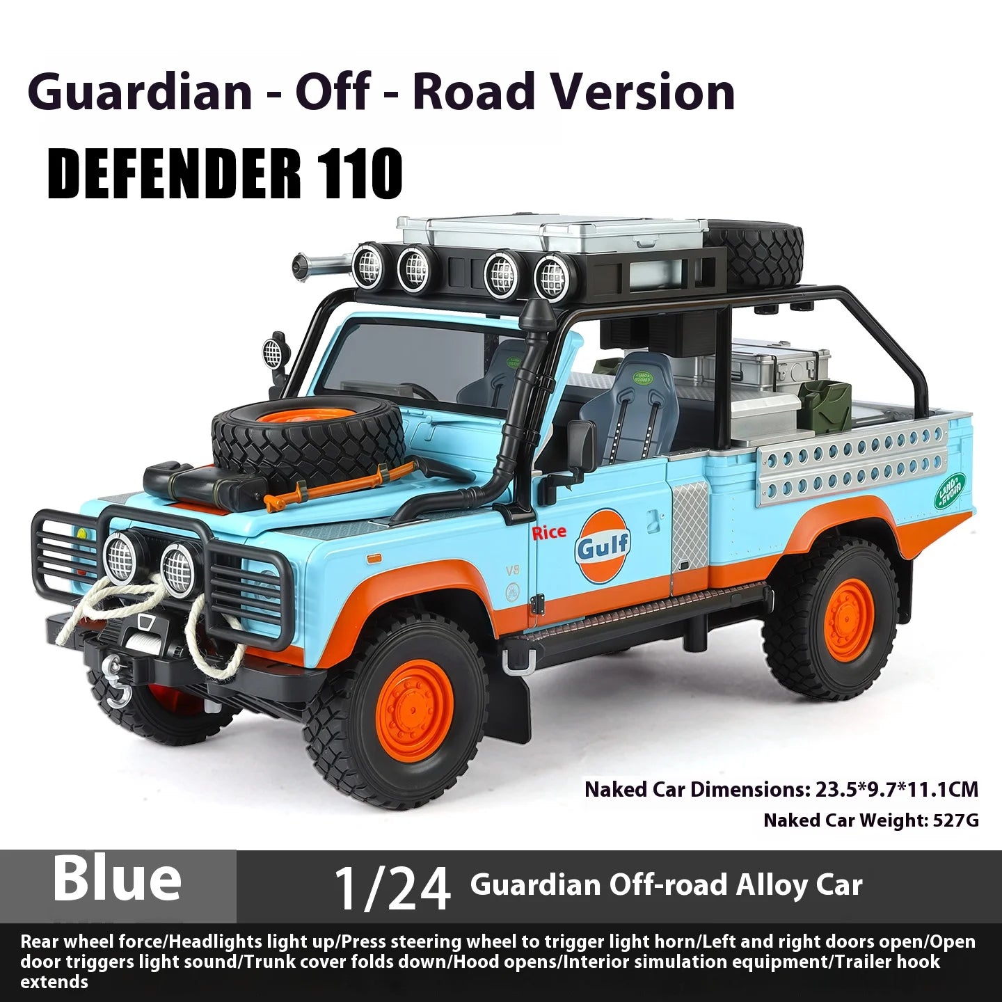 1:24 Land Rover Defender Camel Trophy