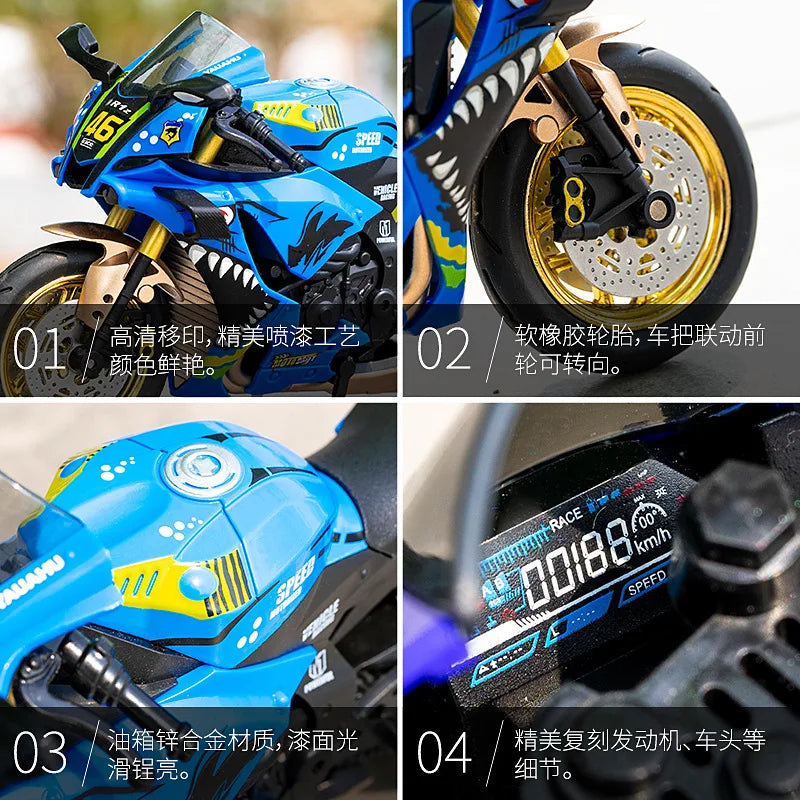 1:10 Yamaha YZF-R1 Kawasaki H2R