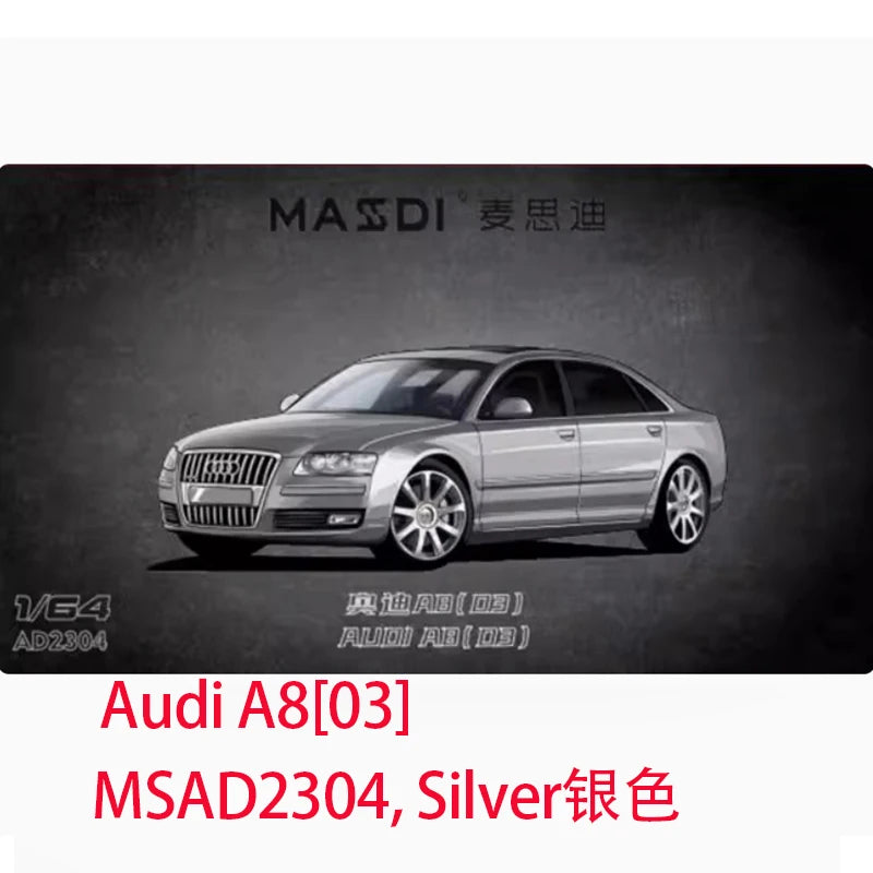 1:64 Audi A8L+ Electroplated A8L