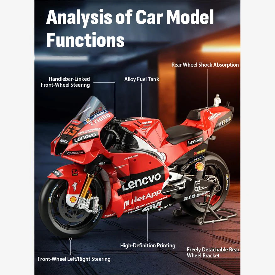 1:6 Ducati Racing Team No. 63, 2022 2018 KTM 450SXFF 84 Moto GP