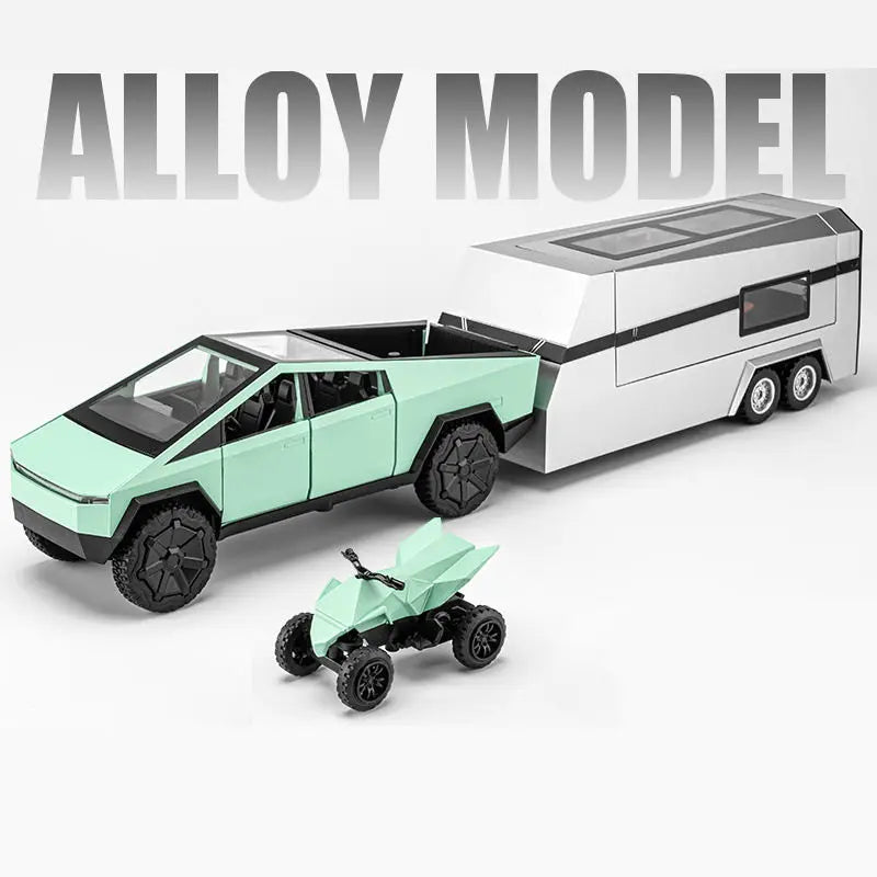 1:24 Tesla Cyber Truck Pickup Trailer