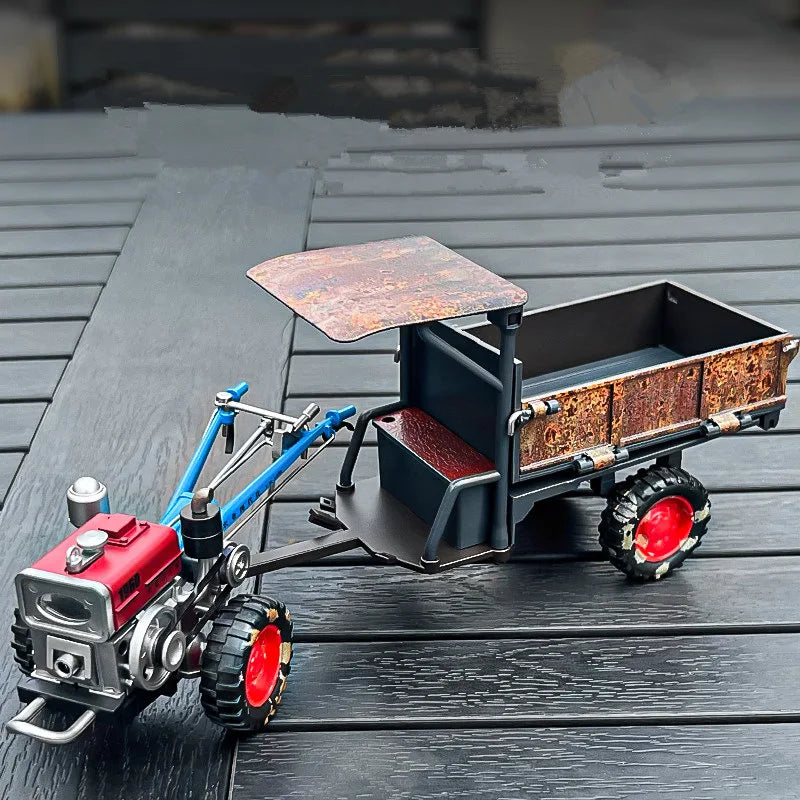 1:24 Rust Nostalgia Hand Tractor Model
