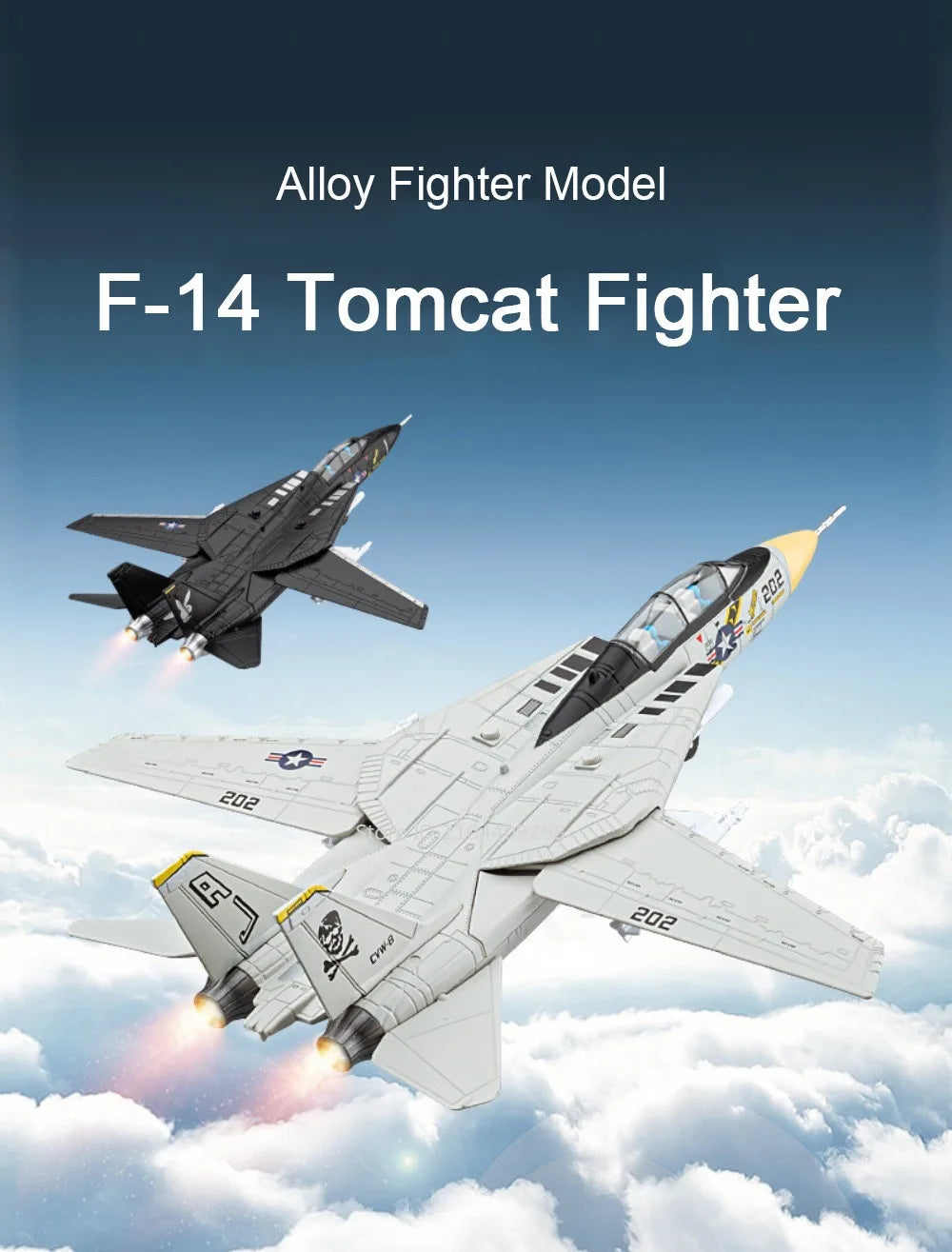 1:32 F-14 Tomcat A-10 Thunderbolt II Fighter