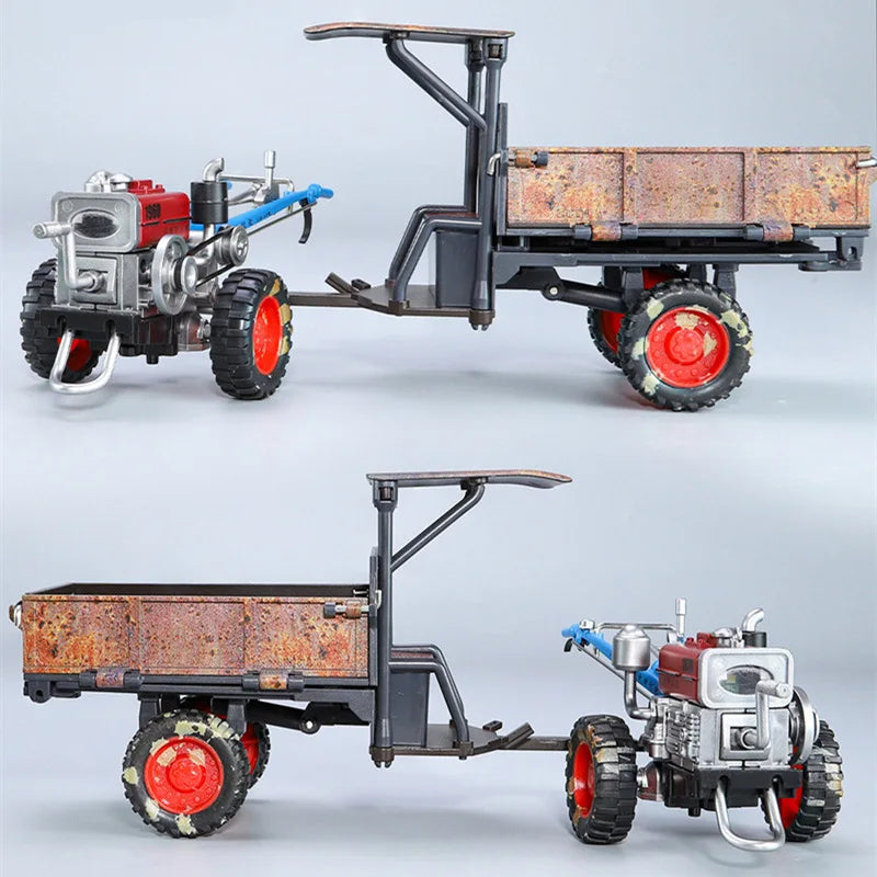 1:24 Rust Nostalgia Hand Tractor Model