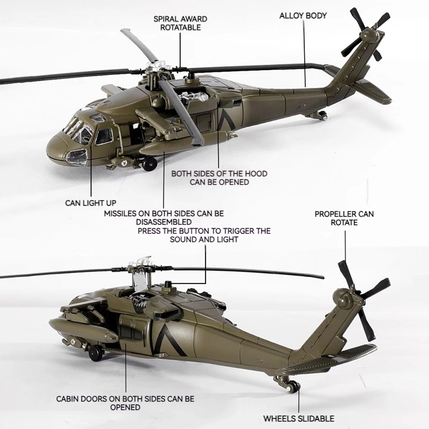 1:64 Helicopter UH-60 Black Hawk