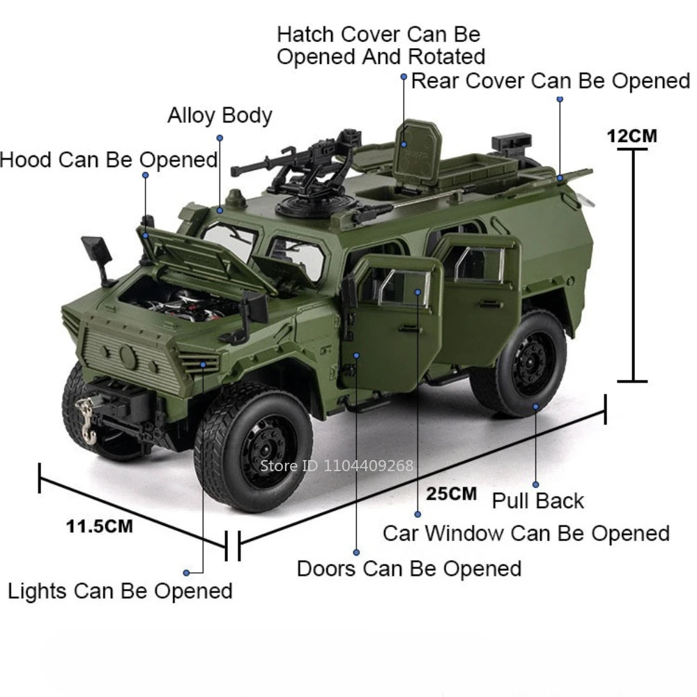 1:20 Bravewarrion Armored explosion proof vehicle