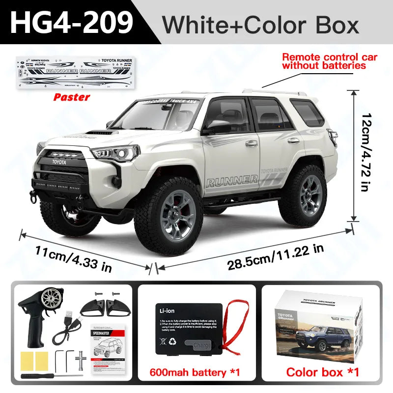 1:18 Toyota 4runner RC 2.4G