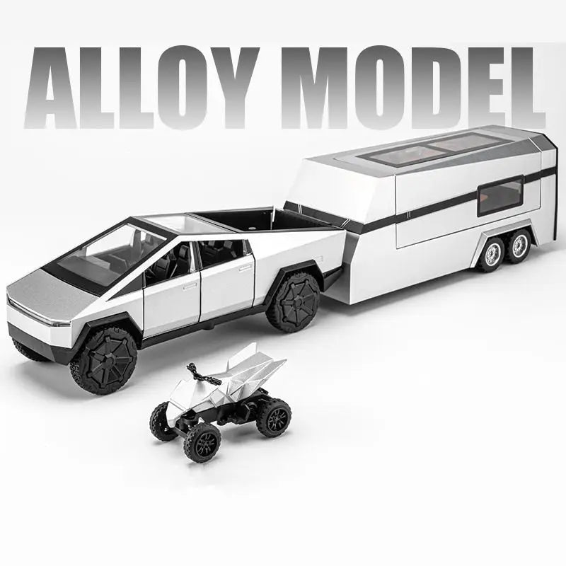 1:24 Tesla Cyber Truck Pickup Trailer