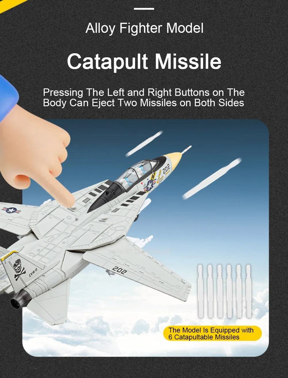 1:32 F-14 Tomcat A-10 Thunderbolt II Fighter