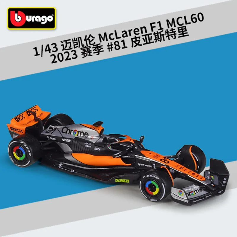 1:43 F1 Team Red Bull Racing RB19 RB20 Mclaren MCL38 MCL60 W15 Formula